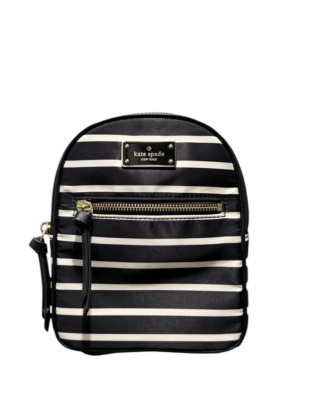 Kate Spade New York Wilson Road Mini Bradley Backpack - Striped Black and White